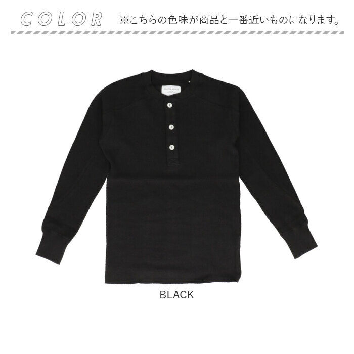 BACKYARD FAMILY「サーマル ヘンリーネック 通販 ロングTシャツ メンズ 長袖tシャツ 長袖 tシャツ カットソー」|Tシャツ・カットソー|