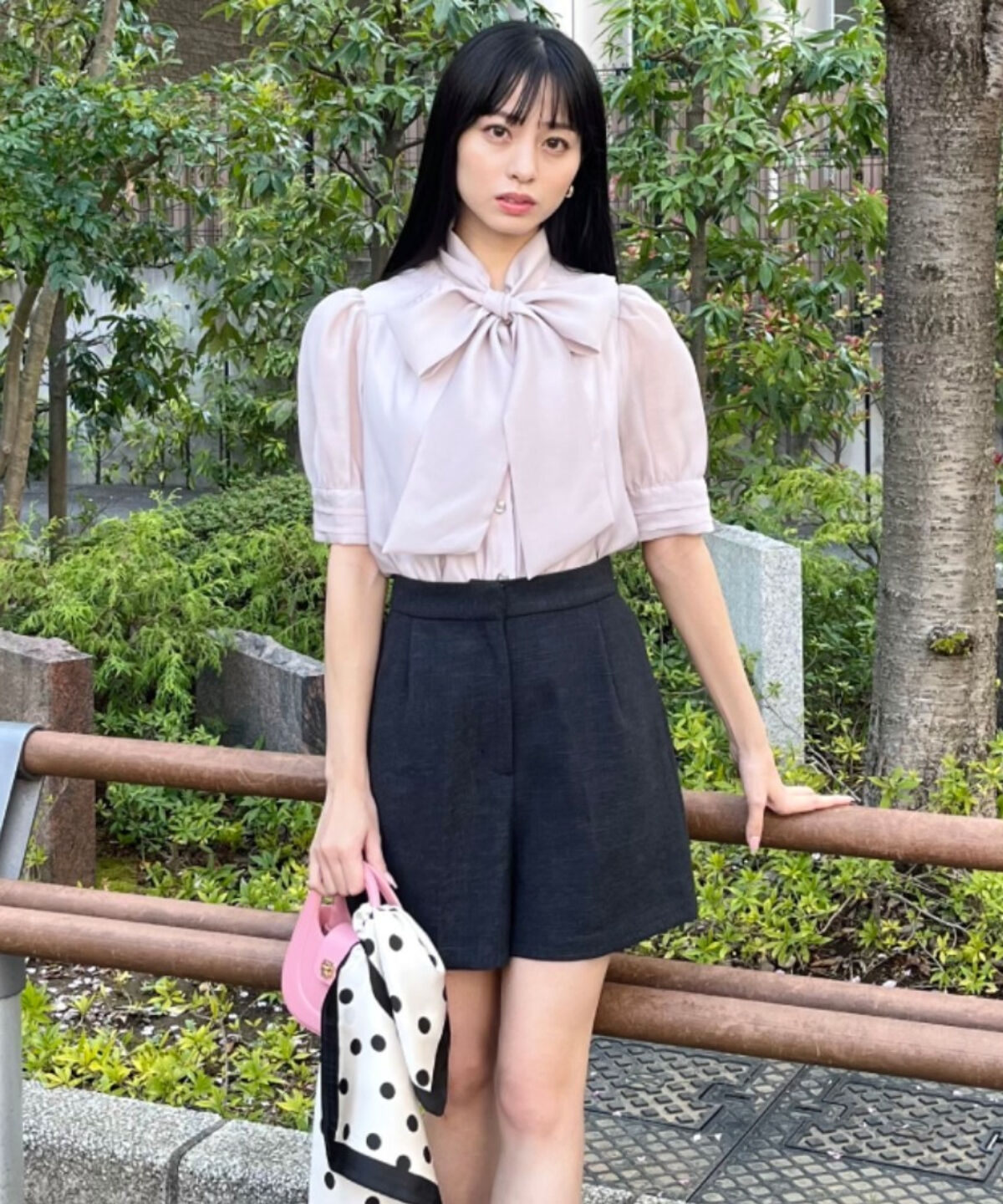 WILLSELECTION「タックツイードショートパンツ」|キュロット|