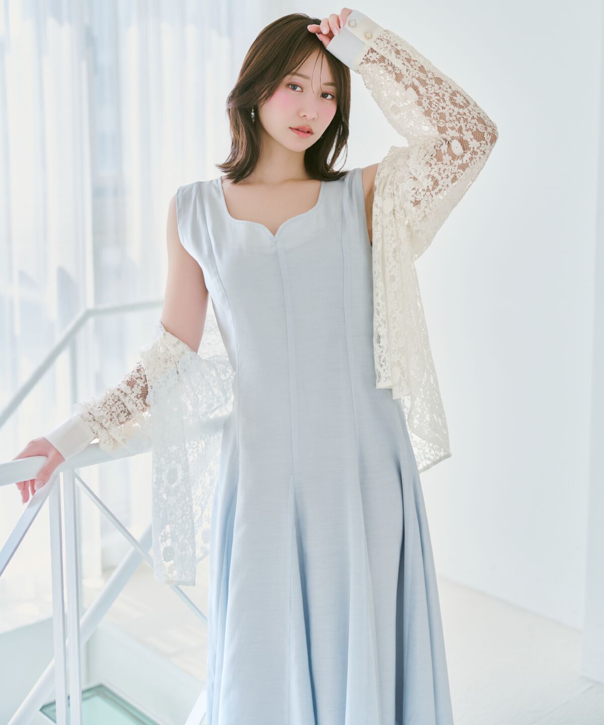 WILLSELECTION「バックリボンノースリーブAラインワンピース」|ワンピース|