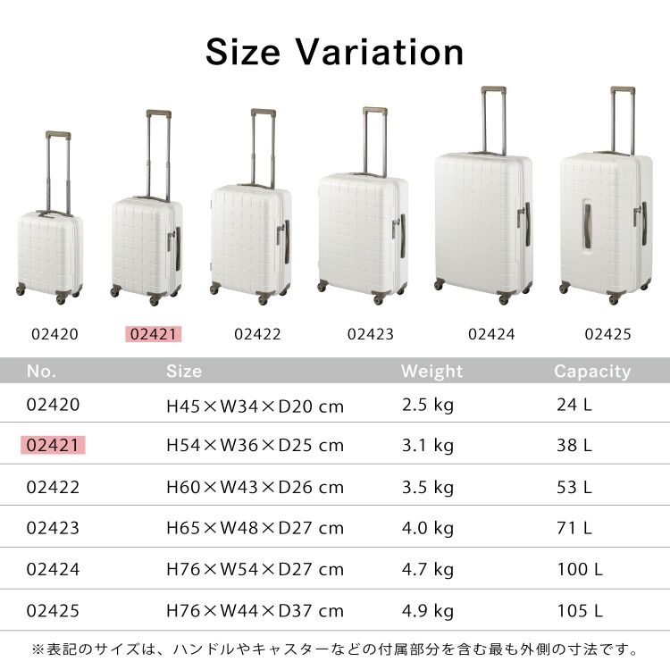 PROTECA「PROTECA／プロテカ 360G4 スーツケース 日本製 機内持ち込み 38L 02421 キャリーケース」|キャリーケース|