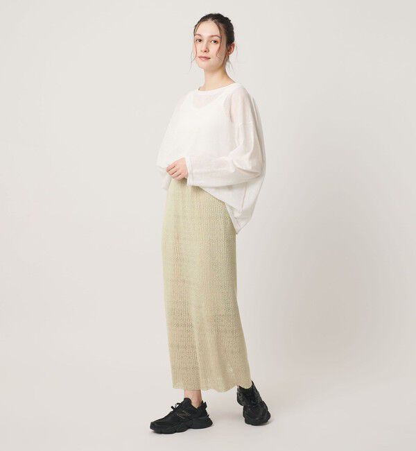 BEAUTY&YOUTH UNITED ARROWS「レースプリーツ タイトスカート ウォッシャブル」|タイト|