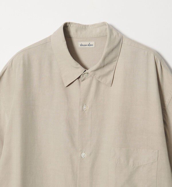 STEVEN ALAN「＜Steven Alan＞ スラブ レギュラーカラー ショートスリーブ シャツ」|シャツ・ブラウス|