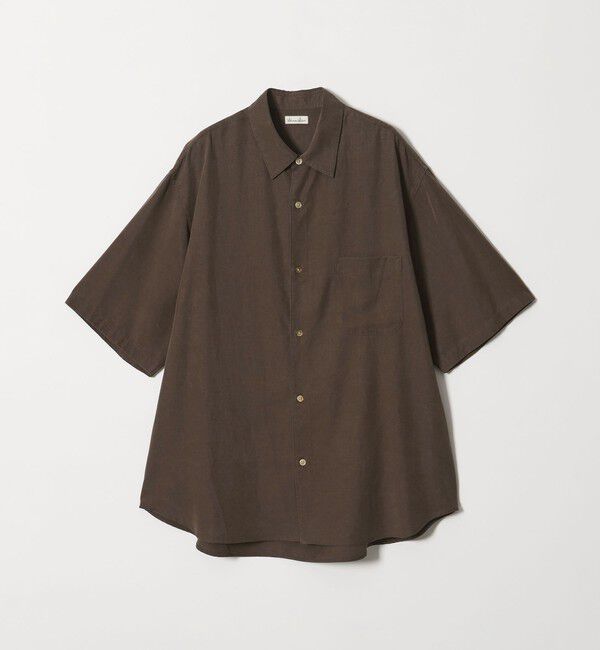 STEVEN ALAN「＜Steven Alan＞ スラブ レギュラーカラー ショートスリーブ シャツ」|シャツ・ブラウス|DK.BROWN