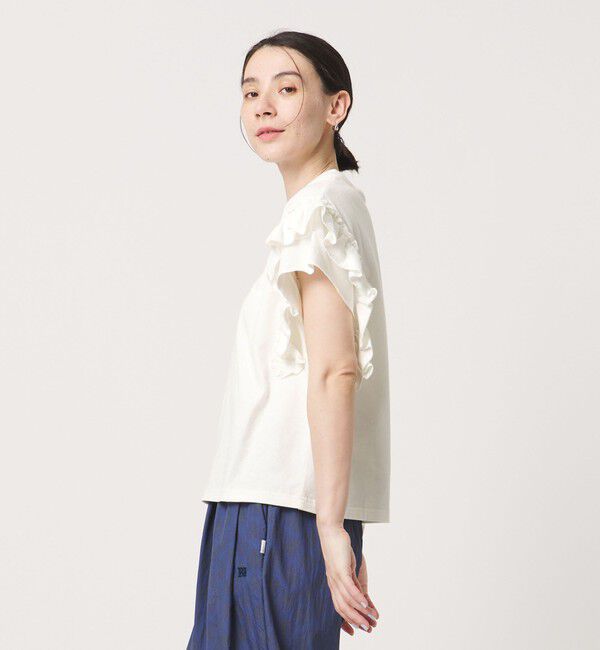BEAUTY&YOUTH UNITED ARROWS「コットンフリル ショートスリーブ カットソー」|Tシャツ・カットソー|