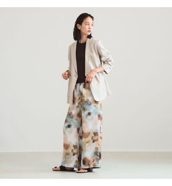 Demi-Luxe BEAMS 「ダブルブレスト リネン ジャケット」|ダッフルコート|