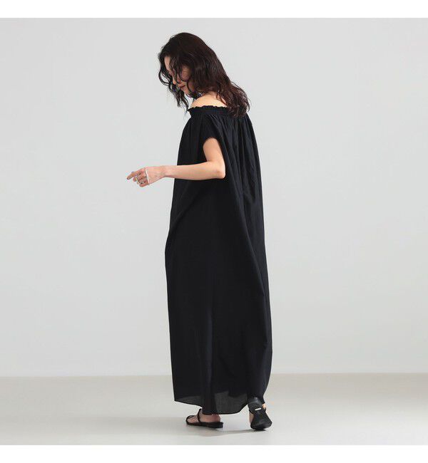 Demi-Luxe BEAMS 「	コットンシルク オフショルダー ワンピース」|ワンピース|