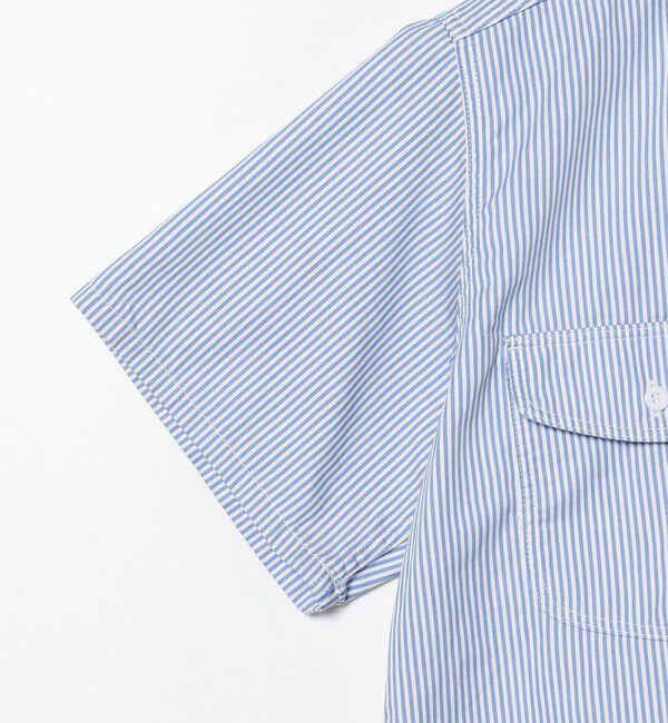 BEAMS「WORK Short Sleeve Stripe COOLMAX(R)」|シャツ・ブラウス|