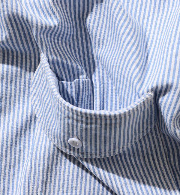 BEAMS「WORK Short Sleeve Stripe COOLMAX(R)」|シャツ・ブラウス|
