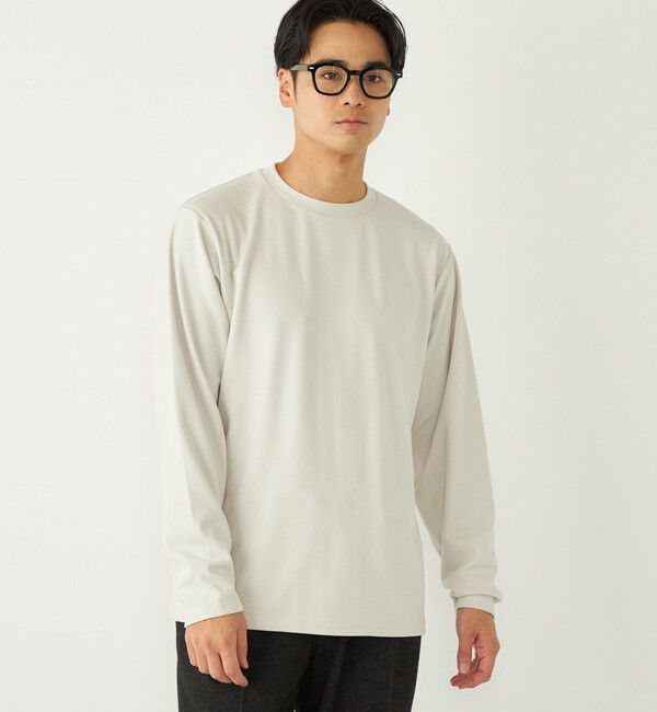 SHIPS Colors 「SHIPS Colors:〈吸水速乾〉スムース 微起毛 クルーネック ロンT」|Tシャツ・カットソー|