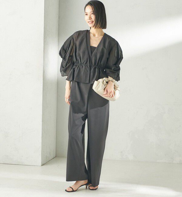SHIPS for women「【SHIPS別注】troisiemeCHACO:〈手洗い可能〉シアー ボレロ ブラウス（セレモニー対応可）」|シャツ・ブラウス|