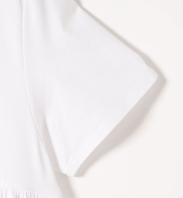 SHIPS any「SHIPS any:〈洗濯機可能〉ジャージー ダブルヘム ペプラム TEE」|Tシャツ・カットソー|