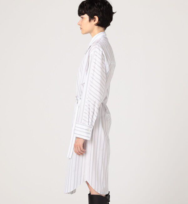 DES PRES「コンパクトプレーンコットン シャツワンピース」|ワンピース|