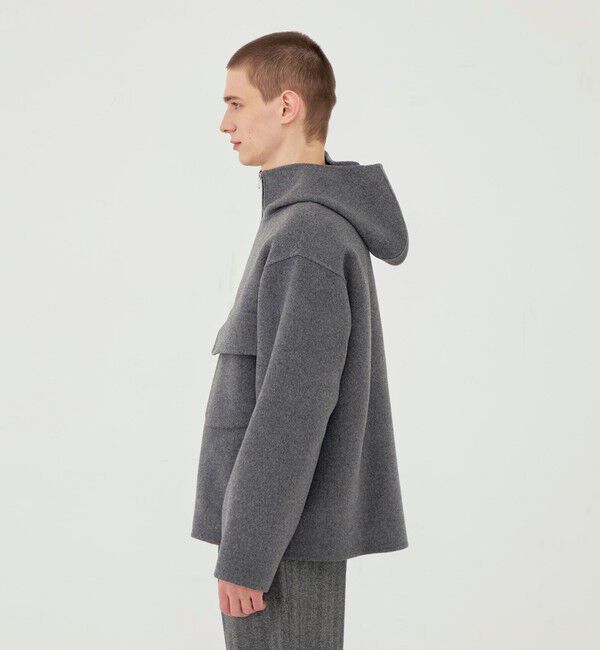 GALERIE VIE「ウールカシミヤダブルフェイス フーデッドブルゾン」|その他|