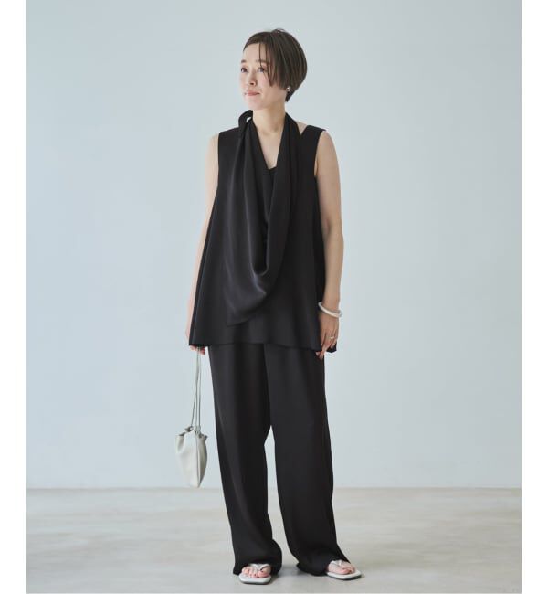 Plage「dull satin scarf set タンク」|タンクトップ|