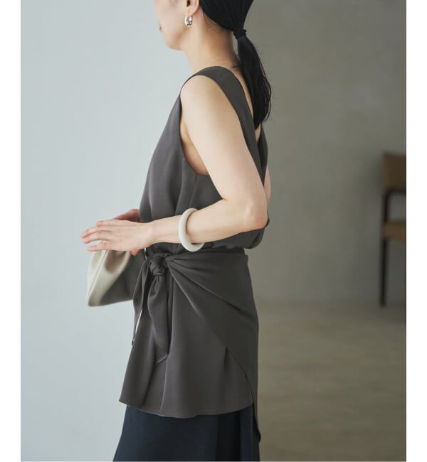 Plage「dull satin scarf set タンク」|タンクトップ|