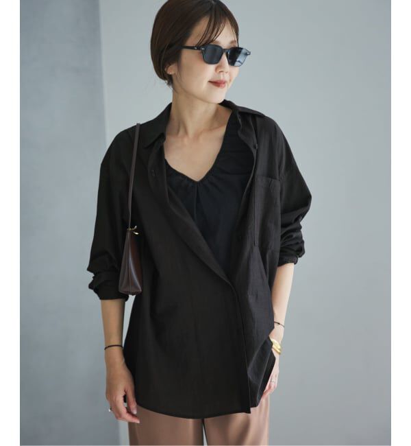 Plage「《予約》Wash adjust シャツ」|シャツ・ブラウス|ブラック