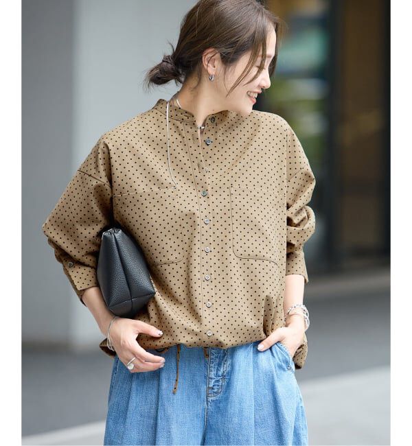 JOURNAL STANDARD「《追加予約》ウーリッシュツイルタックボリュームシャツ」|シャツ・ブラウス|