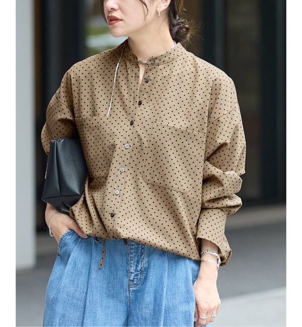JOURNAL STANDARD「《追加予約》ウーリッシュツイルタックボリュームシャツ」|シャツ・ブラウス|