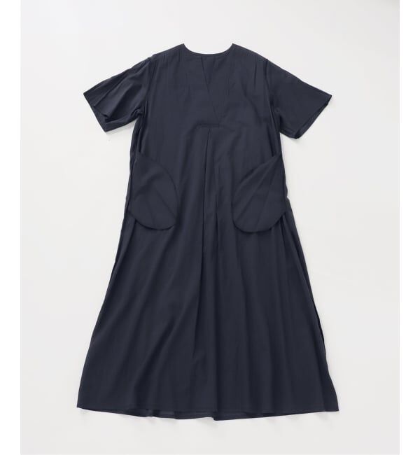 NOBLE「【洗える】normment/ノーメント STRIPE JQD SHORT SLEEVE DRESS」|ワンピース|