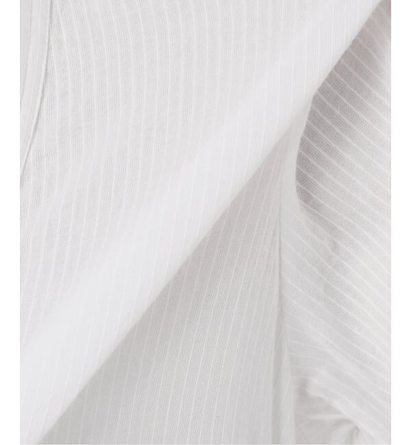 NOBLE「【洗える】normment/ノーメント STRIPE JQD SHORT SLEEVE DRESS」|ワンピース|