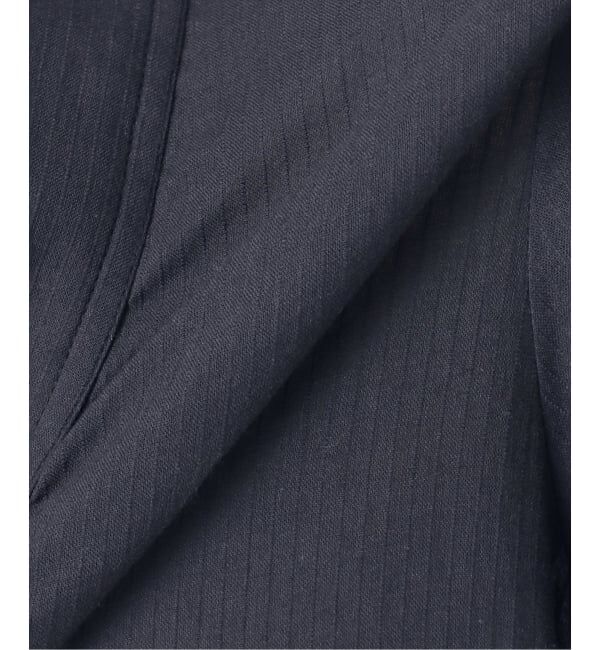 NOBLE「【洗える】normment/ノーメント STRIPE JQD SHORT SLEEVE DRESS」|ワンピース|
