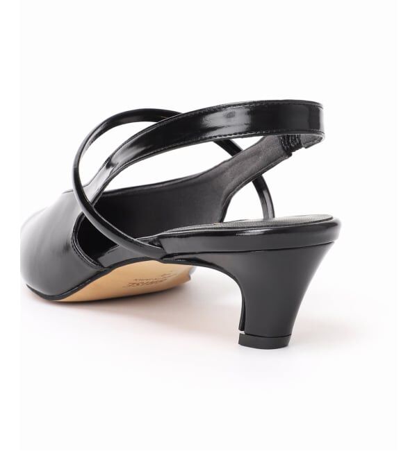 GRISE「《WEB+一部店舗限定》4cmポインテッドUカットストラップスリングバック」|パンプス|