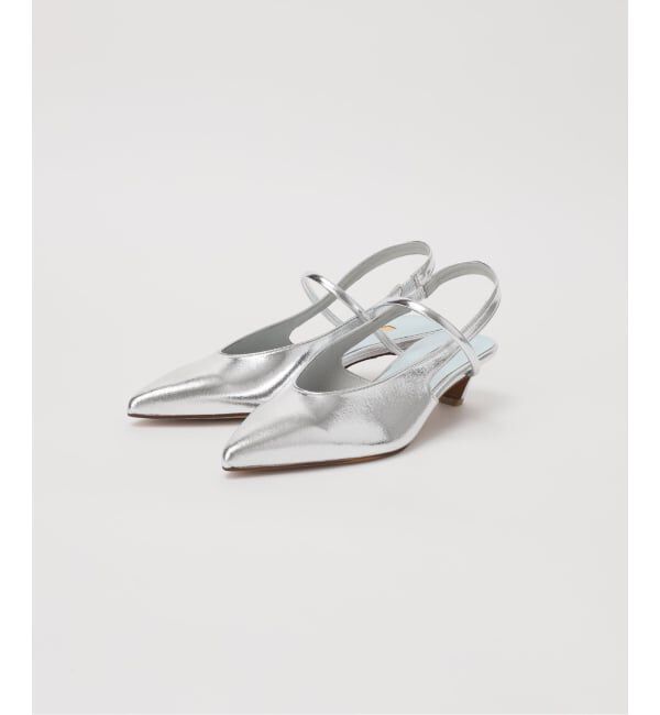 GRISE「《WEB+一部店舗限定》4cmポインテッドUカットストラップスリングバック」|パンプス|