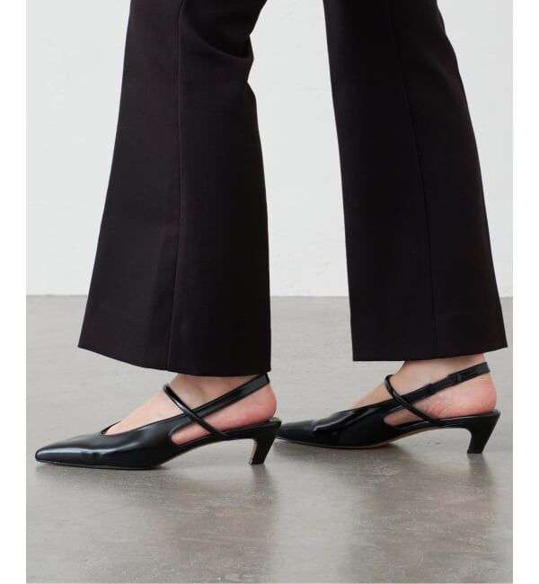 GRISE「《WEB+一部店舗限定》4cmポインテッドUカットストラップスリングバック」|パンプス|