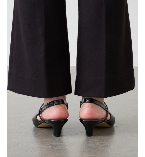 GRISE「《WEB+一部店舗限定》4cmポインテッドUカットストラップスリングバック」|パンプス|