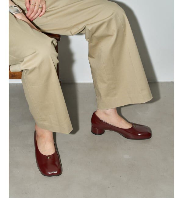 GRISE「《追加予約/WEB+一部店舗限定》GRISE3cmレザーCURVYバレリーナ」|バレエシューズ|