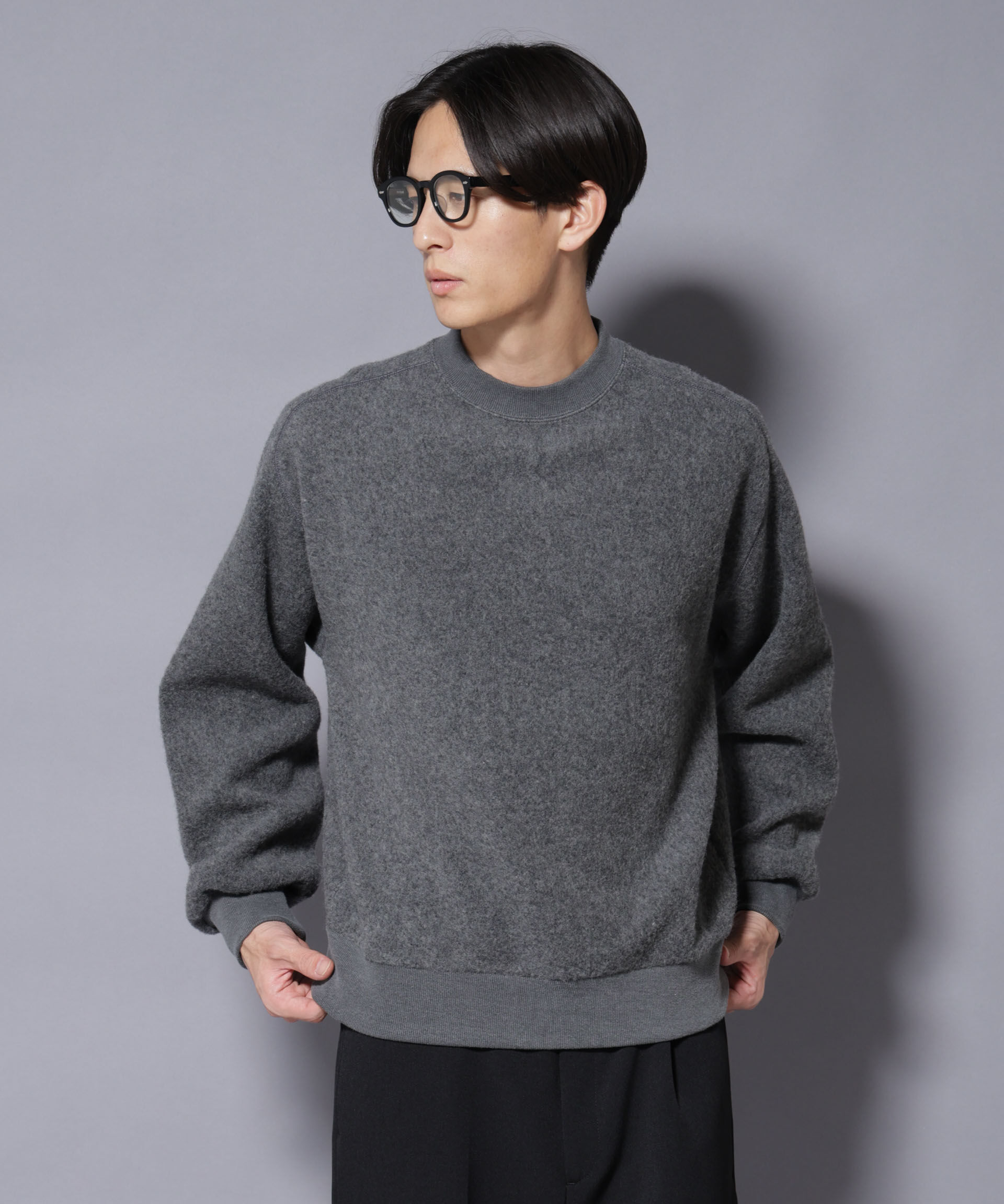 nano･universe「MIYATA&times;NANO JAPANMADE ウール/コットン スウェット」|Tシャツ・カットソー|