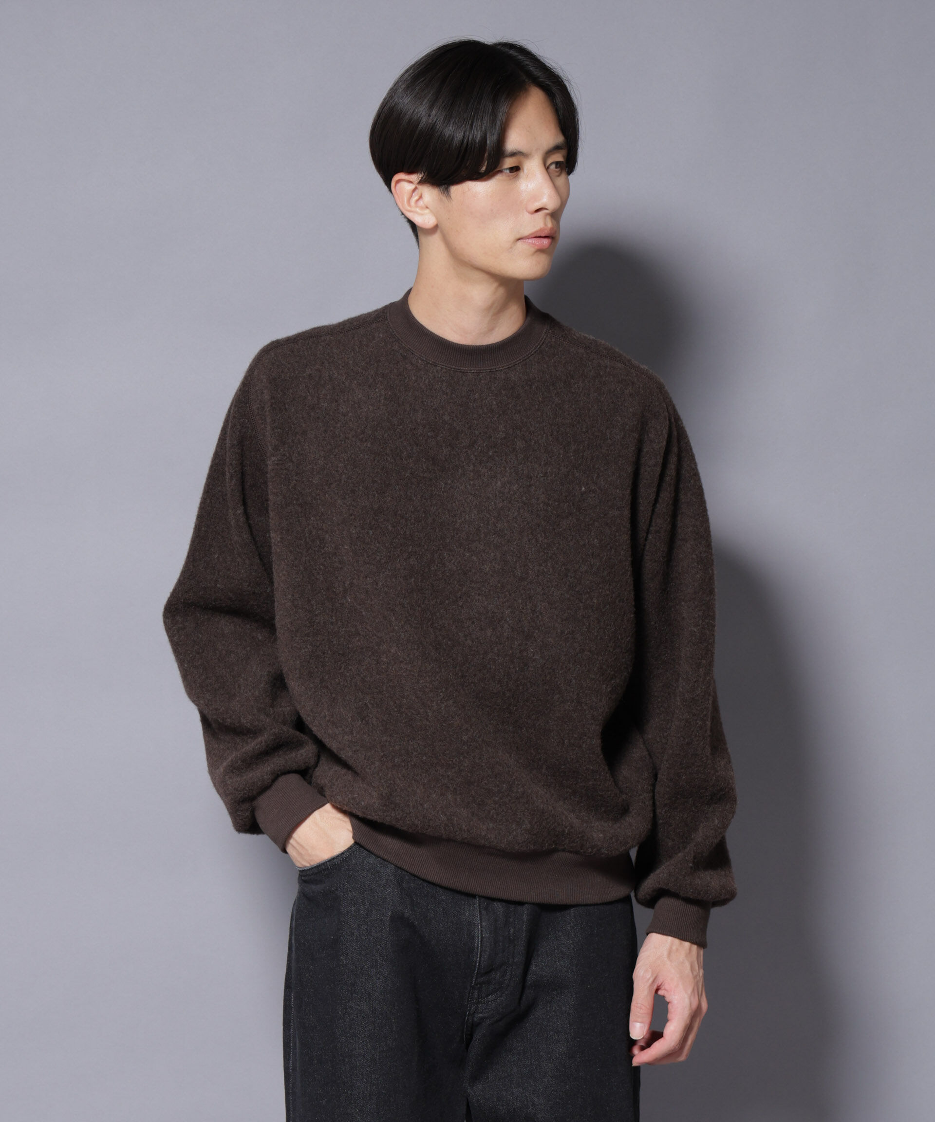 nano･universe「MIYATA&times;NANO JAPANMADE ウール/コットン スウェット」|Tシャツ・カットソー|
