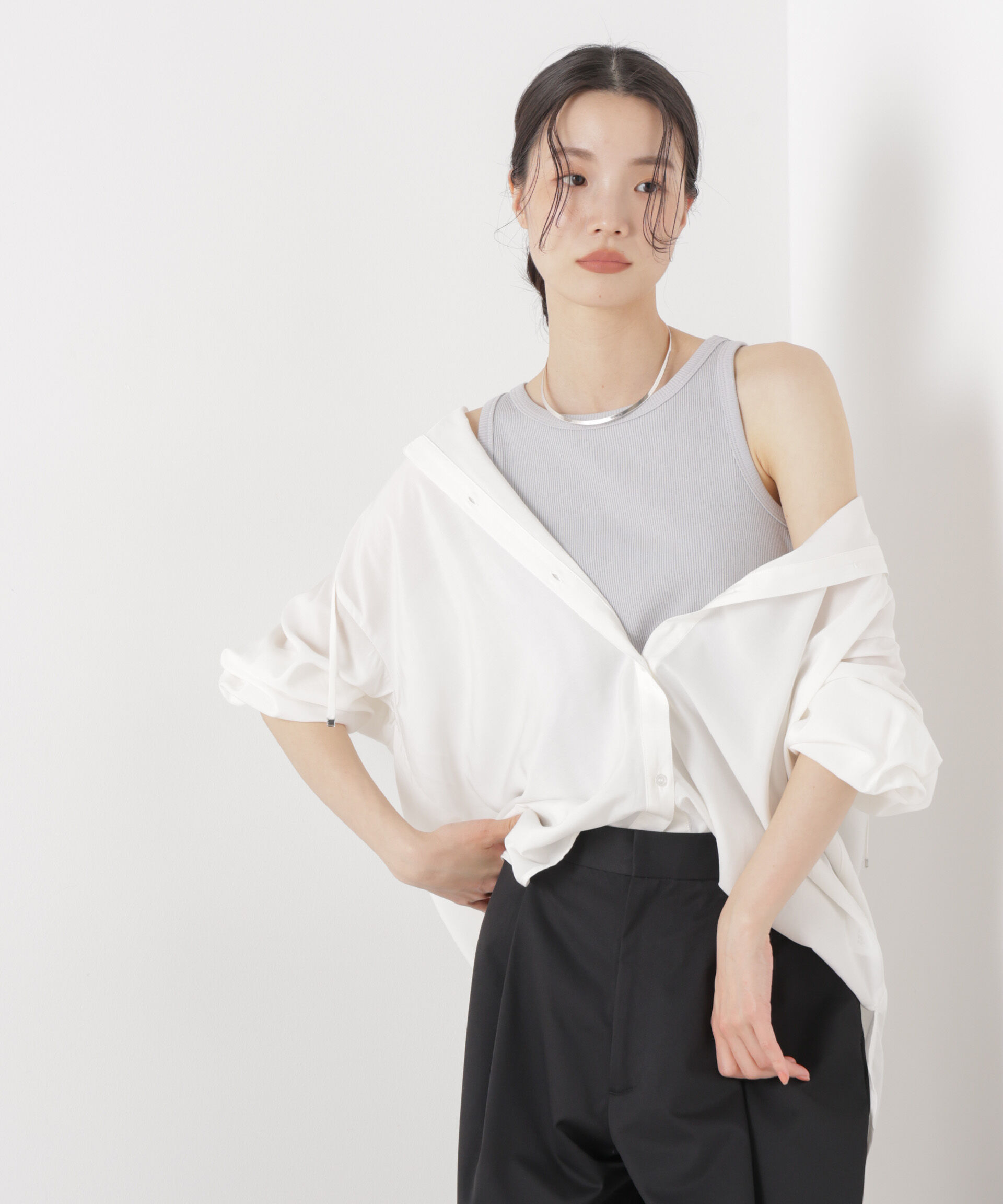 nano･universe「UVカット抗菌防臭吸水速乾イージーケア アメスリタンクトップ」|Tシャツ・カットソー|