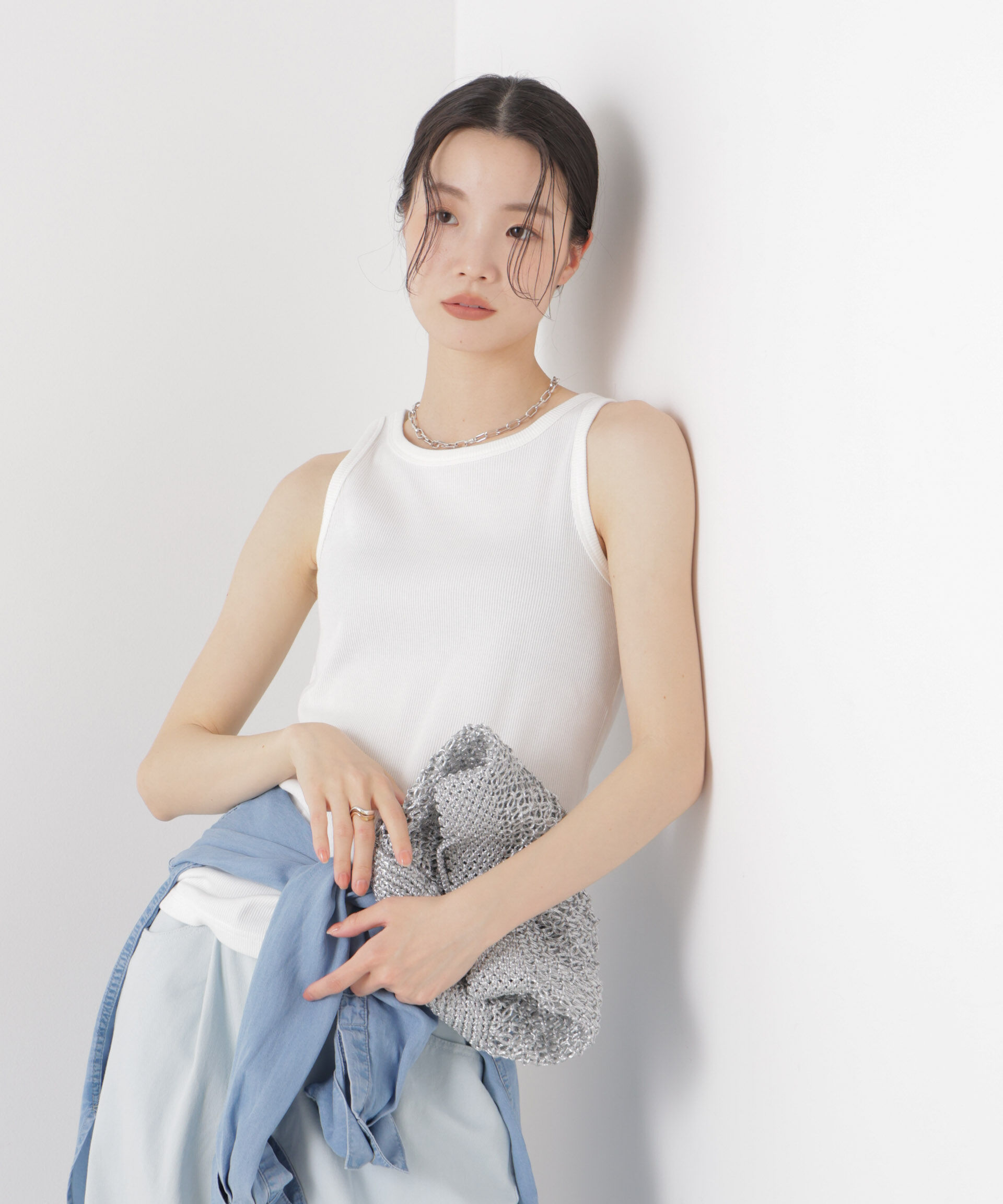 nano･universe「UVカット抗菌防臭吸水速乾イージーケア アメスリタンクトップ」|Tシャツ・カットソー|