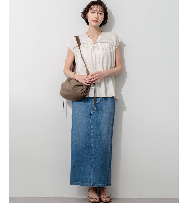 23区「23区DENIM Iライン デニムスカート」|スカート|