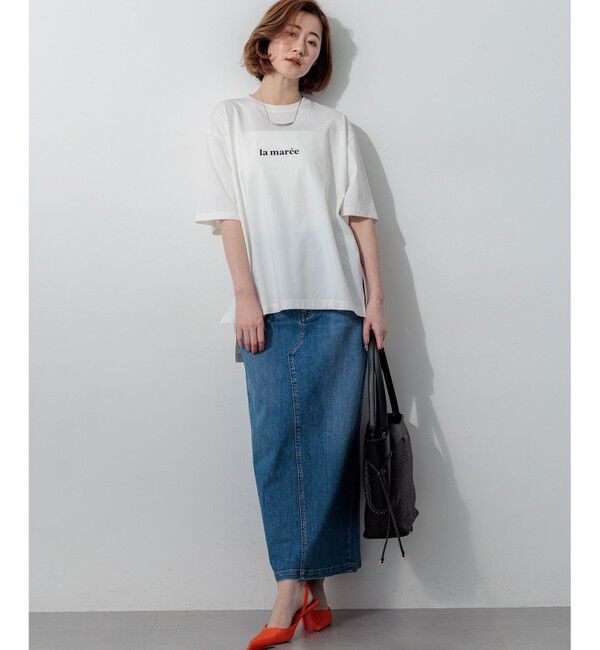 23区「23区DENIM Iライン デニムスカート」|スカート|