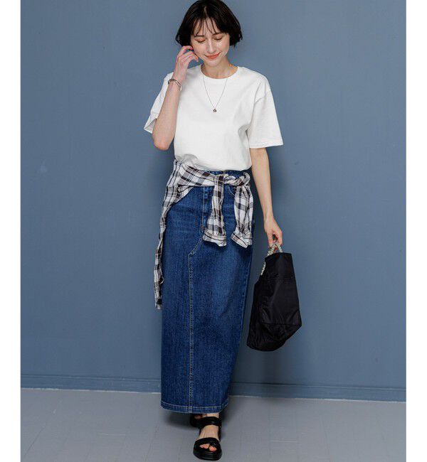 23区「23区DENIM Iライン デニムスカート」|スカート|