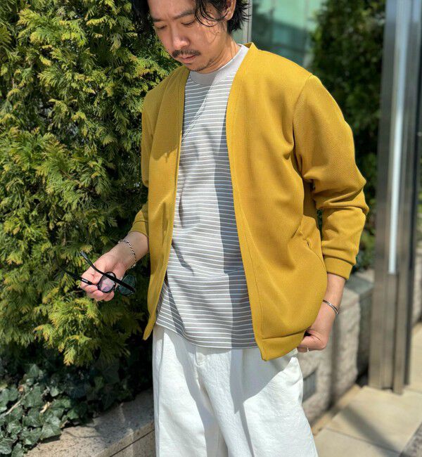 NOLLEY'S goodman「針抜きジャージ ボタンレスカーディガン 26SS」|カーディガン|