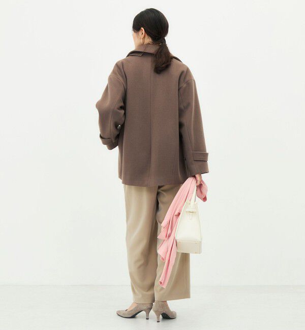NOLLEY'S「【一部WEB限カラー】ウールカシミヤダブルブレストコート」|ピーコート|