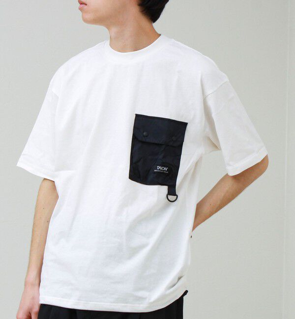 GLOSTER「【TAION / タイオン】MOUNTAION FRAP POCKET T-SH」|Tシャツ・カットソー|ホワイト
