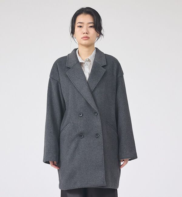 Rouge vif「【一部店舗限定】ニットビーバーコート/ダブルブレストコート」|その他|