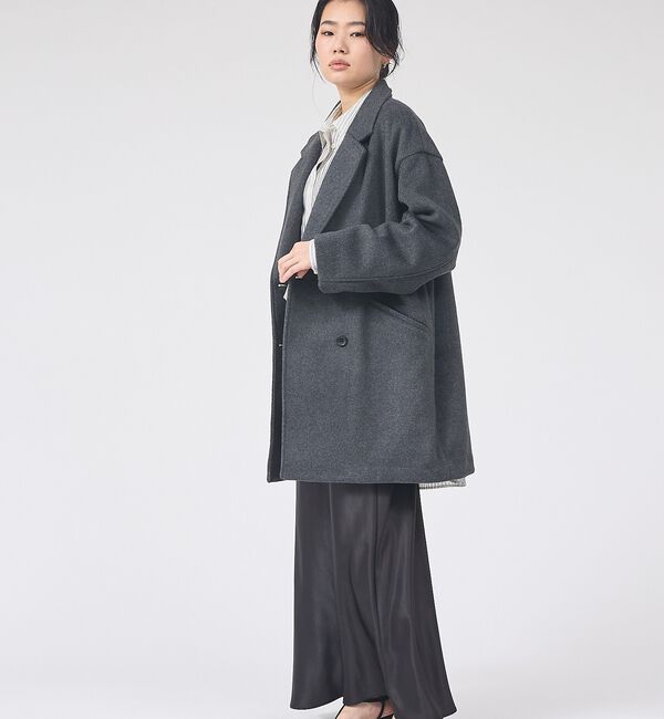 Rouge vif「【一部店舗限定】ニットビーバーコート/ダブルブレストコート」|その他|