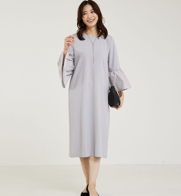 abahouse mavie「【WEB Domani掲載】【エニデイカセット】袖フレアーワンピース」|ワンピース|
