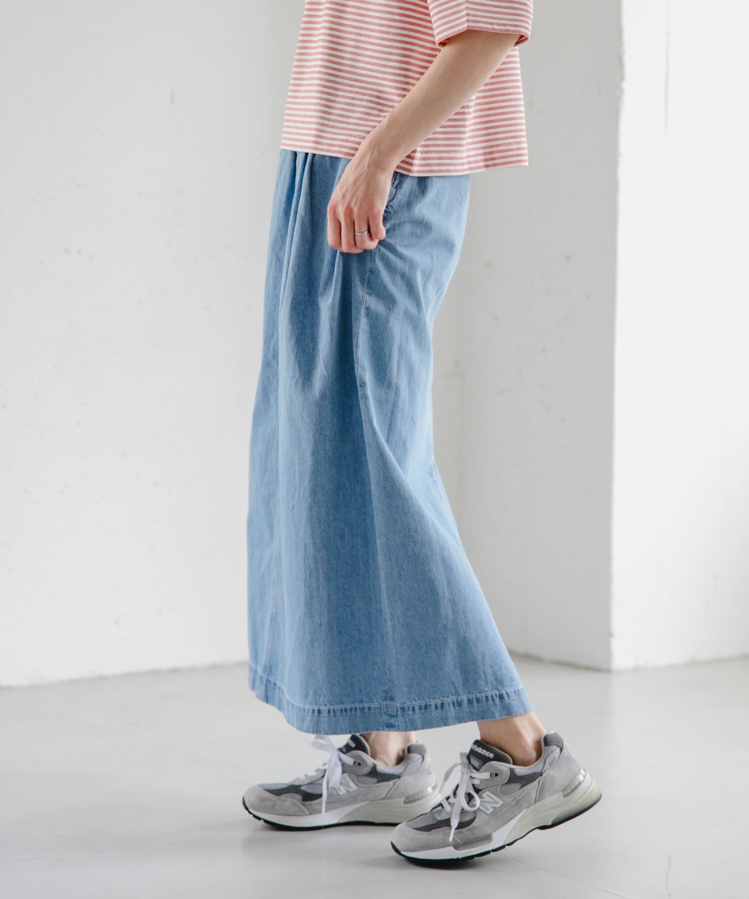 URBAN RESEARCH DOORS「FORK&SPOON　綿麻デニムスカート」|スカート|