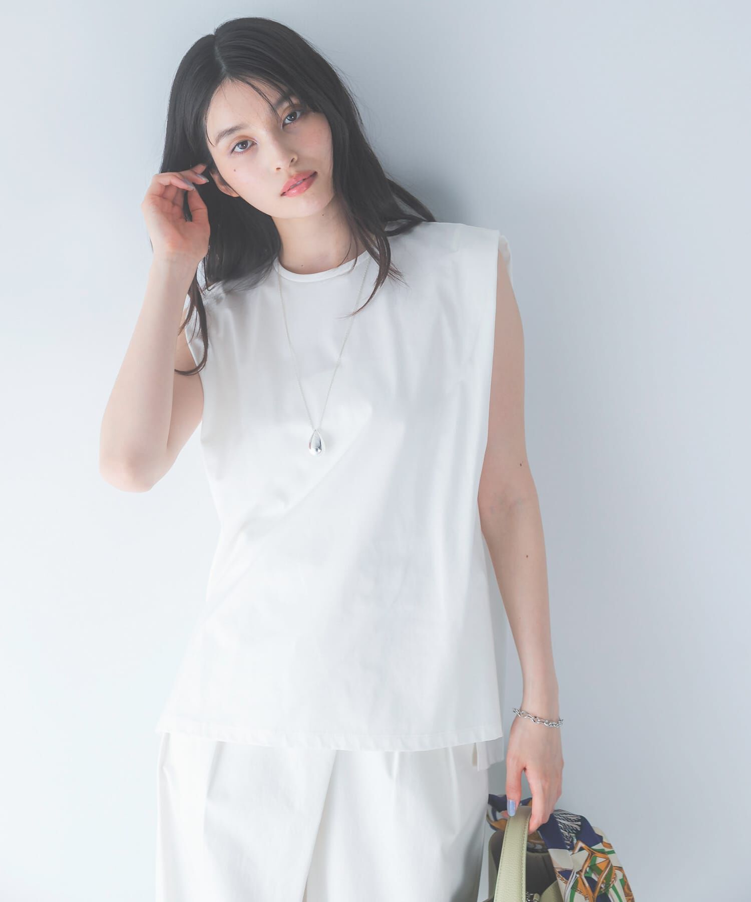 URBAN RESEARCH ROSSO「ULTIMAタックスリーブカットソー」|Tシャツ・カットソー|オフホワイト