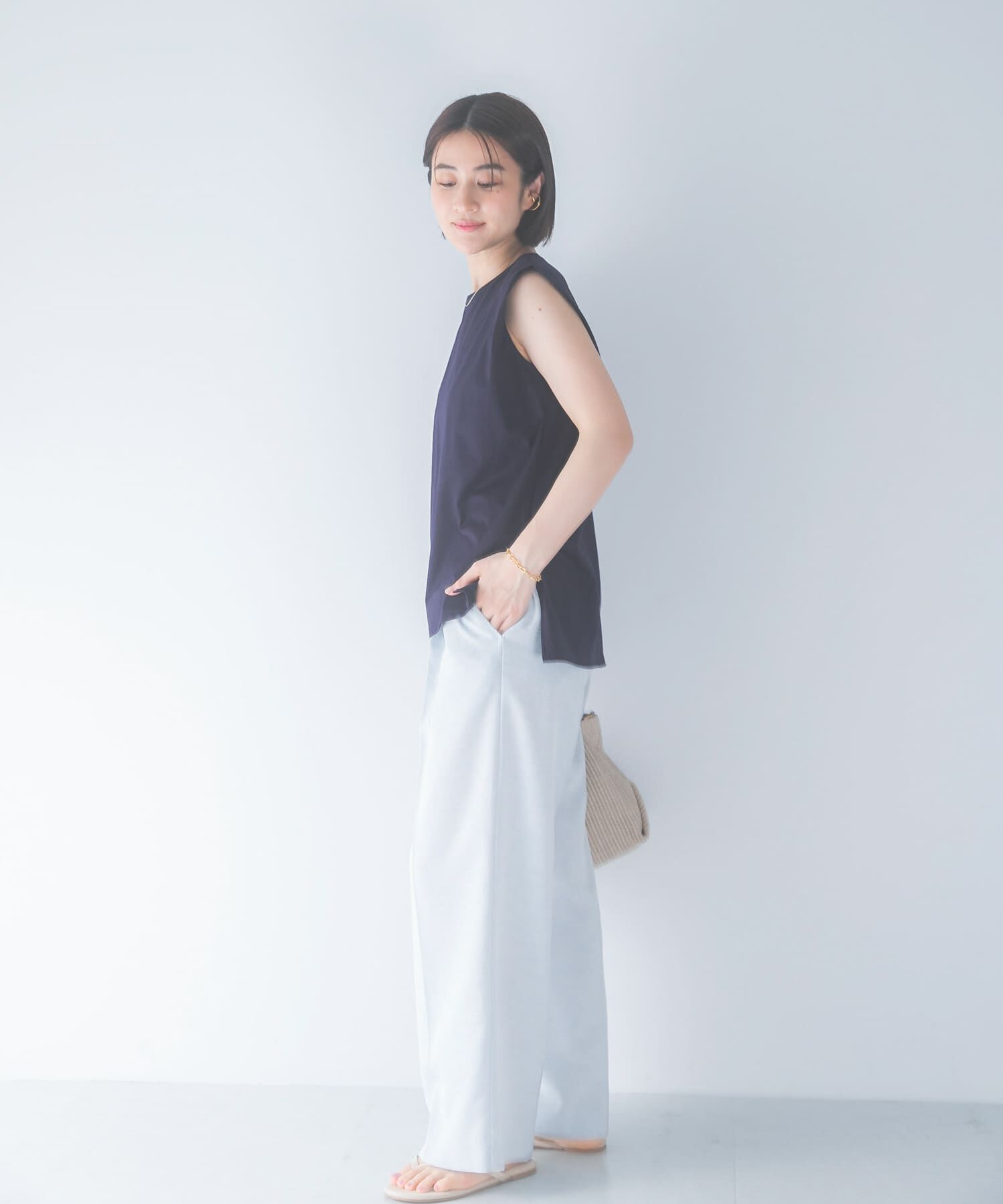 URBAN RESEARCH ROSSO「ULTIMAタックスリーブカットソー」|Tシャツ・カットソー|