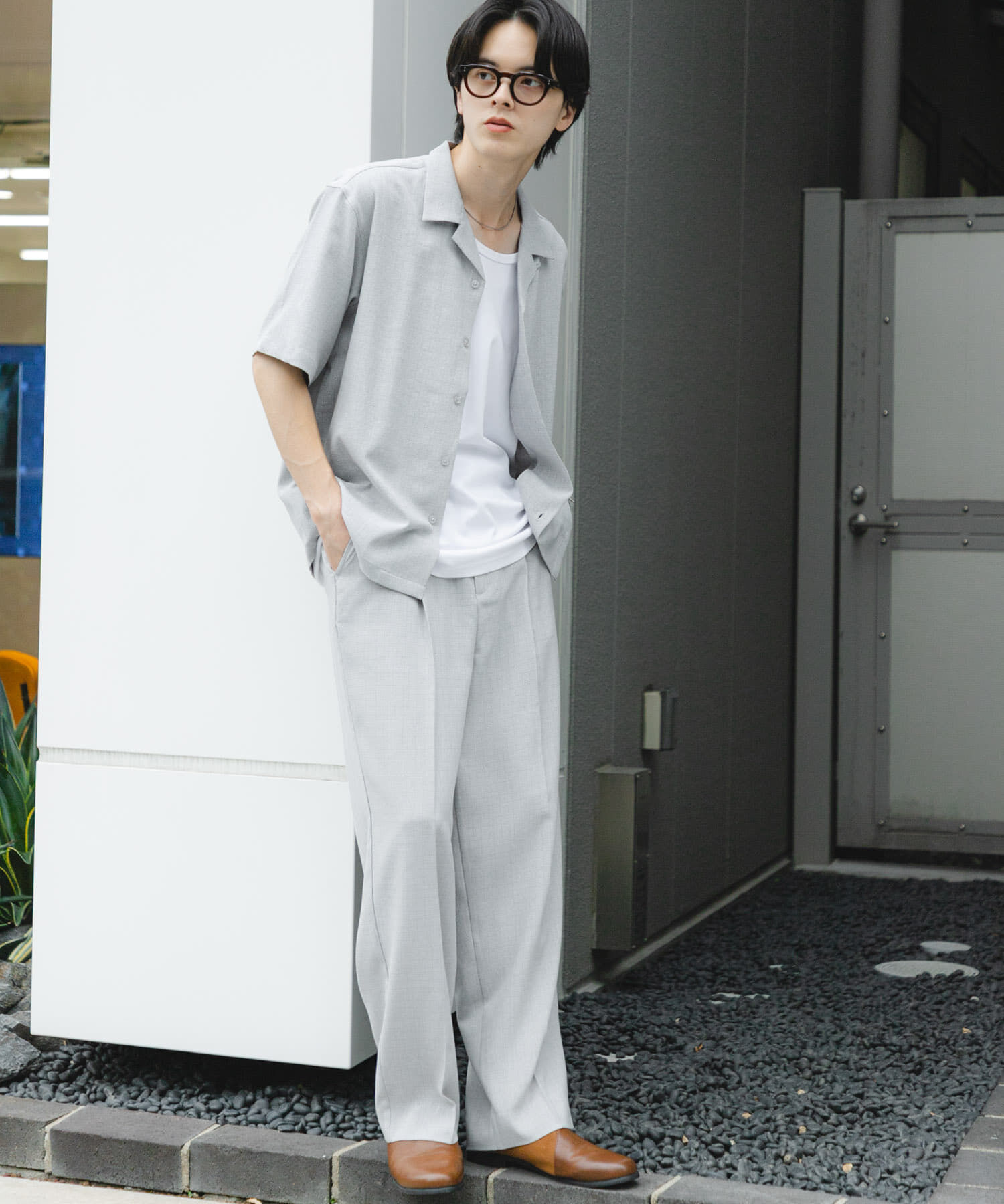 SENSE OF PLACE by URBAN RESEARCH「リネンライクマイクロチェックワイドスラックス」|その他|