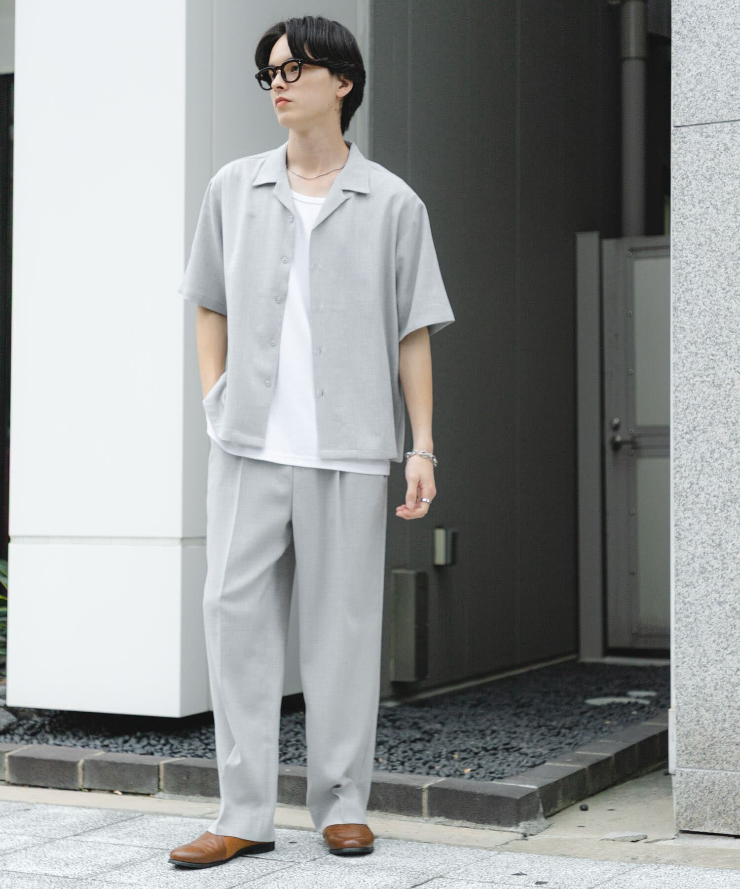 SENSE OF PLACE by URBAN RESEARCH「リネンライクマイクロチェックワイドスラックス」|その他|