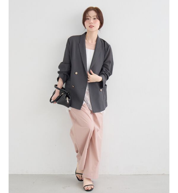  「【手洗い可】メッシュダブルブレストジャケット」|その他|