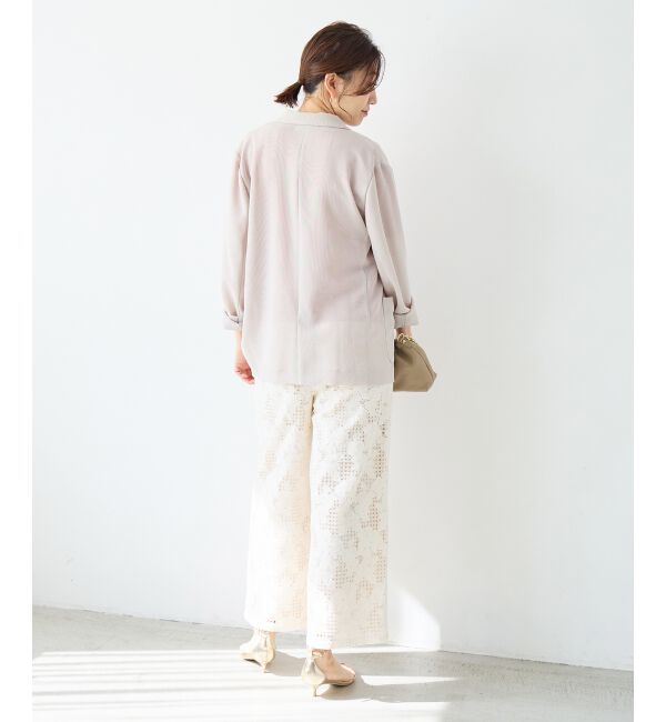  「【手洗い可】メッシュダブルブレストジャケット」|その他|